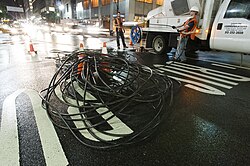 Stealth Communications in Manhattan installing fiber for providing Internet access
