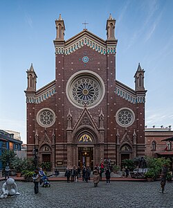 The original Church of St. Anthony of Padua, Istanbul was built in 1725 by the local Italian community of Istanbul.