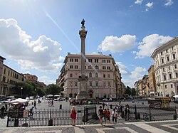 Piazza Santa Maria Maggiore, in the Esquilino rione