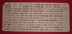 Initial program load punched card for the IBM 1130 (1965)
