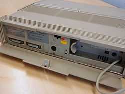 The back of a Siemens programmable logic controller (2013)