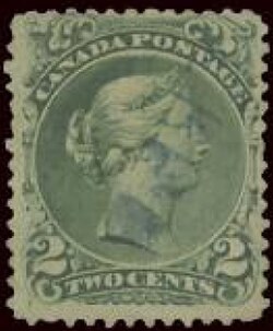 The second copy of the stamp, with Registered cancel.