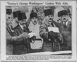 The Abilene Daily Reporter based in Texas, U.S., called Mustafa Kemal "Turkey's George Washington" on 13 October 1922