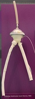 1966 DeBakey ventricular assist device.[29]