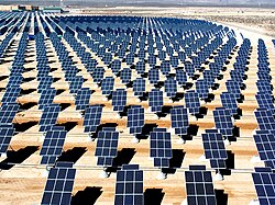 Nellis Solar Power Plant in Nevada, United States