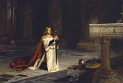 A Knight's Vigil by John Pettie
