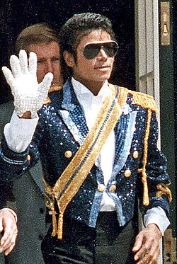 Michael Jackson leaving the White House in 1984