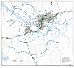 Map of the battle