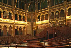 Assembly hall of the House of Magnates