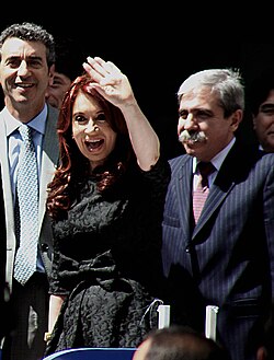 Kirchner on election night.