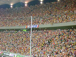 Romanian fans at the new Arena Națională in June 2013
