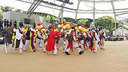 Nongak parade of several players.