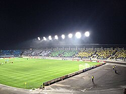 The new Estadio El Teniente in its inauguration match against Lanús