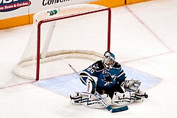 Evgeni Nabokov was awarded the Calder Memorial Trophy in the 2000–01 season.[57]