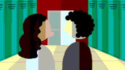 As two students repeatedly confront a girl at school over her friendship with a boy, sketched in mostly green and red colors, she repeatedly denies it. At the end, black scribbles fill the screen as the girl watches the two students call to her, finishing with a fully black screen and "IS IT JUST A JOKE?"