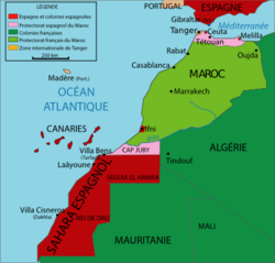 Former Spanish territories in north-west Africa