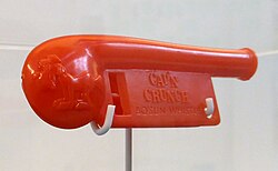 A Cap'n Crunch breakfast cereal toy produced a 2600 hertz tone.