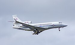 Dassault Falcon 7X at Melbourne Airport in 2022
