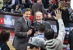 Matt Devlin and Jack Armstrong covering Game 2 of the 2019 NBA Finals