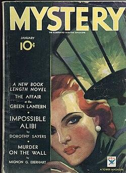 Cover of the pulp mystery-fiction magazine Mystery (January 1934)