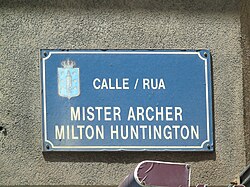 Mister Archer Milton Huntington street in La Coruña, Galicia (Spain).