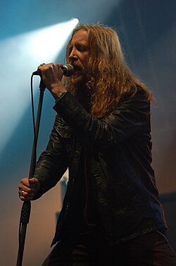 Nick Holmes of Gothic metal band Paradise Lost