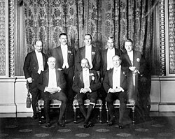 King George V (front, centre) and his prime ministers at the 1926 Imperial Conference