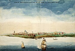 New Amsterdam on lower Manhattan island, was captured by the English in 1665, becoming New York.