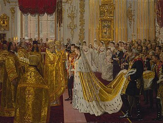 The wedding of Tsar Nicholas II of Russia by Laurits Tuxen