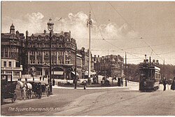 Bournemouth Corporation Tramways tram no 47 in The Square ca. 1910