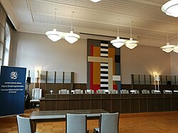 A courtroom of the Supreme Administrative Court of Finland
