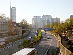 Autobahn A40 in Essen