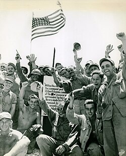 American troops in Okinawa, 27 June 1945