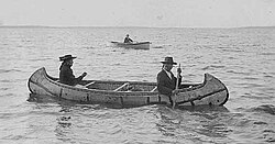 Birch-bark canoe