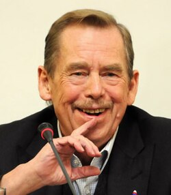 Václav Havel, one of the most important figures in Czech history during the 20th century—leader of the Velvet Revolution, the last president of Czechoslovakia and the first president of the Czech Republic