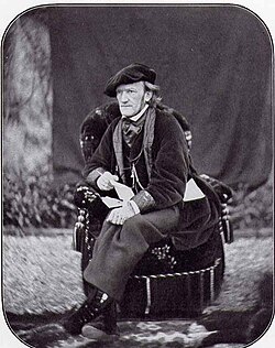 Composer Richard Wagner, who also wrote the libretti for his works