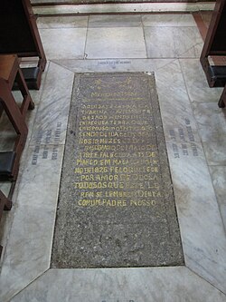 An Old Portuguese memento mori memorial sign in Malacca City