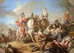 The Victory of Alexander over Porus by Charles-André van Loo (1705–1765).