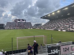 Inter Miami CF Stadium seen with the new seats (center)