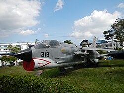 F-8H Crusader on display at the Philippine Air Force Aerospace Museum
