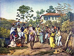 "Batuque" (1835), a painting by Johann Moritz Rugendas[55]