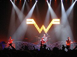 Weezer performing in October 2005