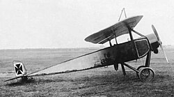 Captured Morane-Saulnier L wire-braced parasol monoplane