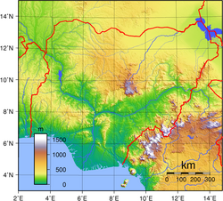 Topography of Nigeria
