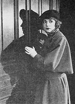 A frame from the 1919 film Suspense
