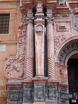 Estipite in the Basilica of Vera Cruz in Caravaca de la Cruz