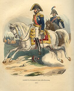 A French Imperial Army aide-de-camp (right)