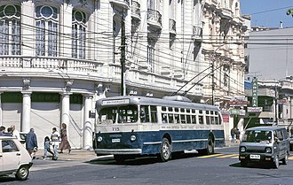 One of the historic trolleybuses that were still in daily service until the early 2020s