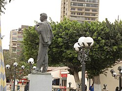 Statue of Saleh Selim, former player and president in the club's headquarters