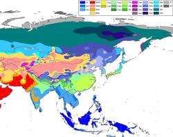Köppen Map (Asia)
